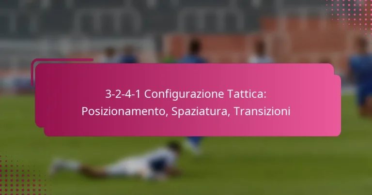 3-2-4-1 Configurazione Tattica: Posizionamento, Spaziatura, Transizioni